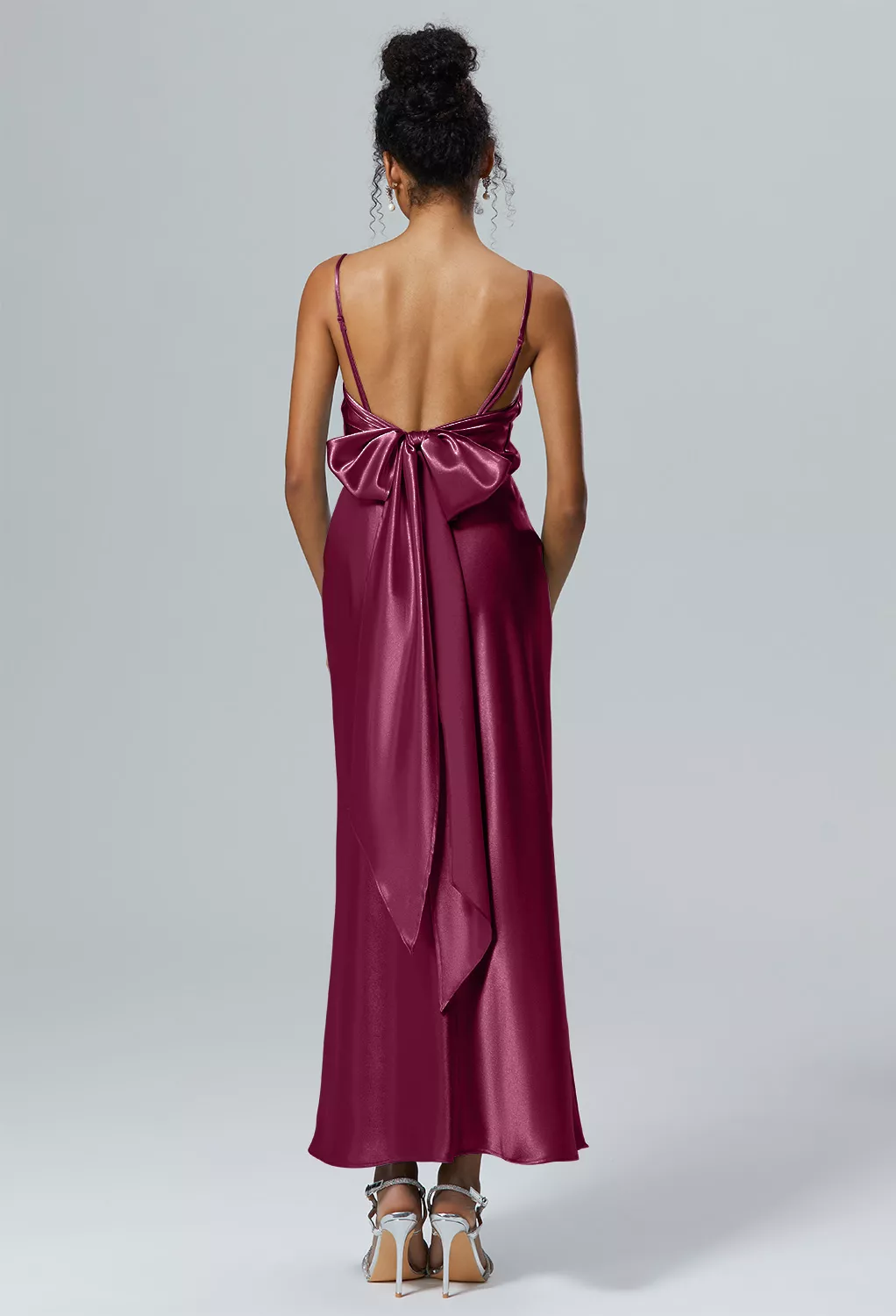AW Lettice Burgundy  Beach Wedding Guest Dresses